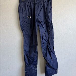Blue wind breaker pants